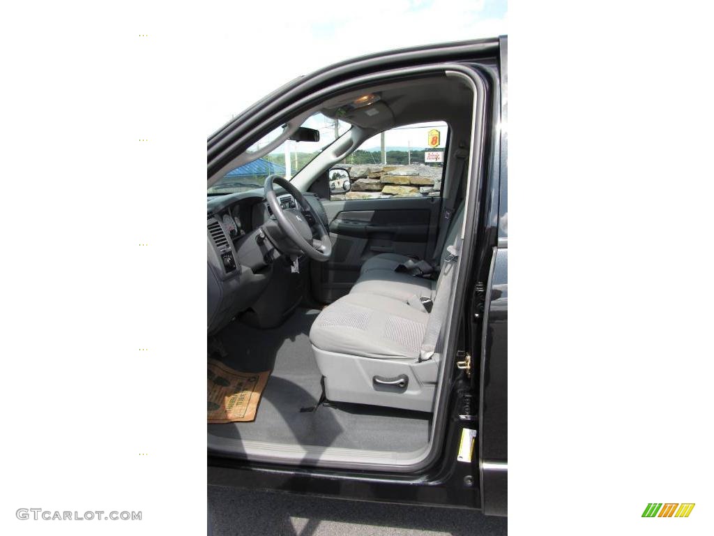 2007 Ram 1500 SLT Quad Cab 4x4 - Brilliant Black Crystal Pearl / Medium Slate Gray photo #20