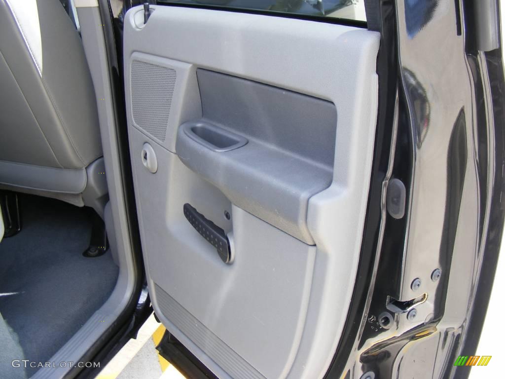2007 Ram 1500 Big Horn Edition Quad Cab - Brilliant Black Crystal Pearl / Medium Slate Gray photo #27