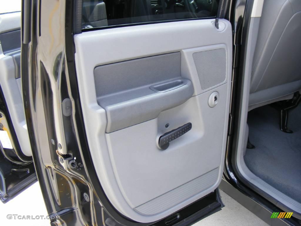 2007 Ram 1500 Big Horn Edition Quad Cab - Brilliant Black Crystal Pearl / Medium Slate Gray photo #29
