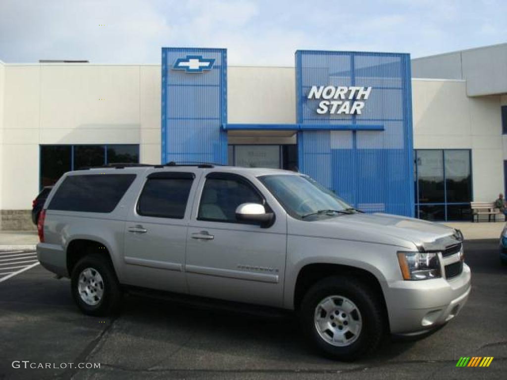 2007 Suburban 1500 LTZ 4x4 - Silver Birch Metallic / Light Titanium/Dark Titanium photo #1