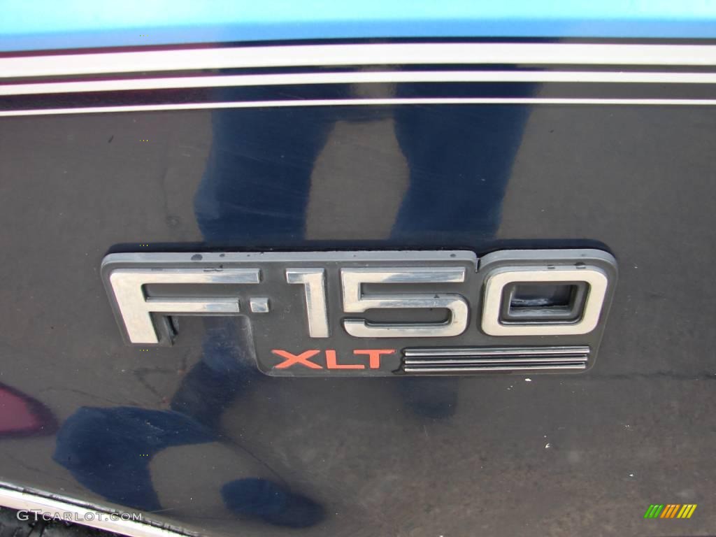 1992 F150 XLT Extended Cab - Bimini Blue Metallic / Blue photo #21