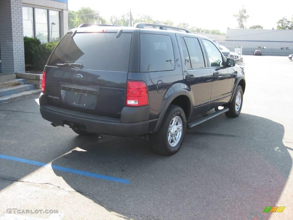 2003 Explorer XLS 4x4 - True Blue Metallic / Graphite Grey photo #4