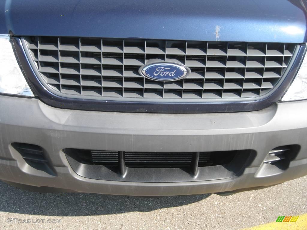 2003 Explorer XLS 4x4 - True Blue Metallic / Graphite Grey photo #16