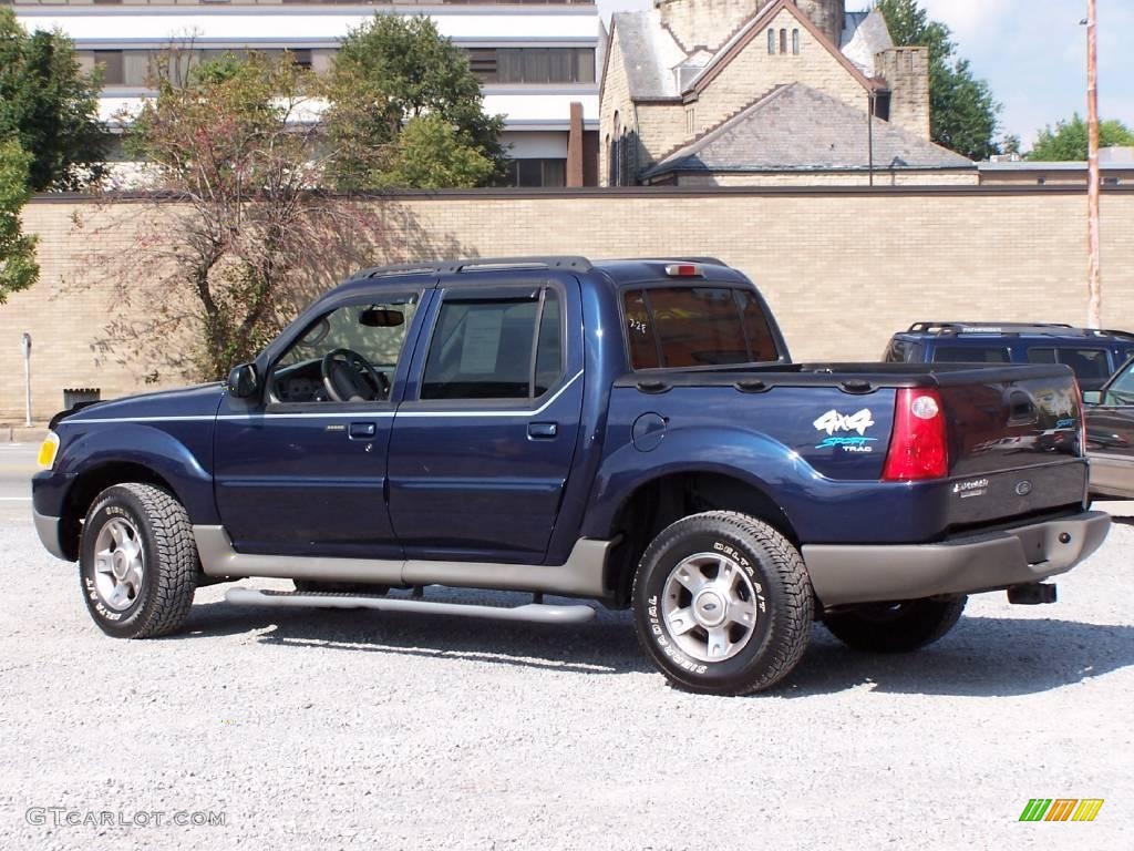 2003 Explorer Sport Trac XLT 4x4 - True Blue Metallic / Medium Flint photo #2