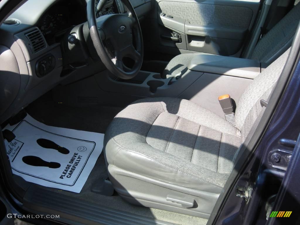 2003 Explorer XLS 4x4 - True Blue Metallic / Graphite Grey photo #23
