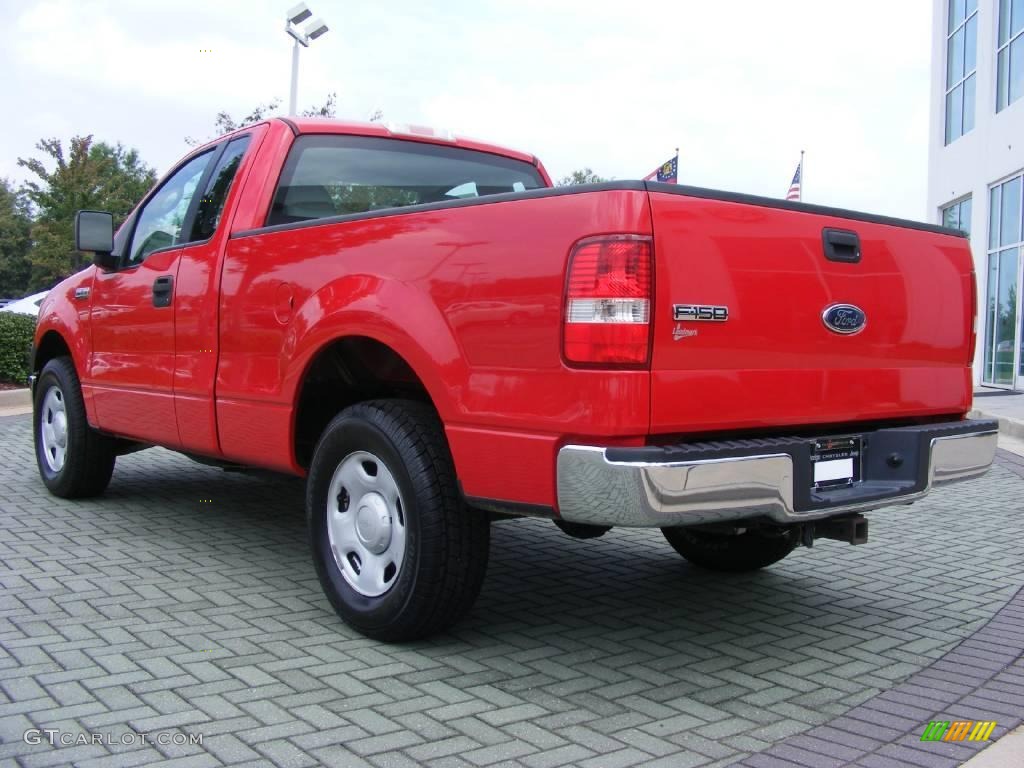 2005 F150 XL Regular Cab - Bright Red / Medium Flint Grey photo #3