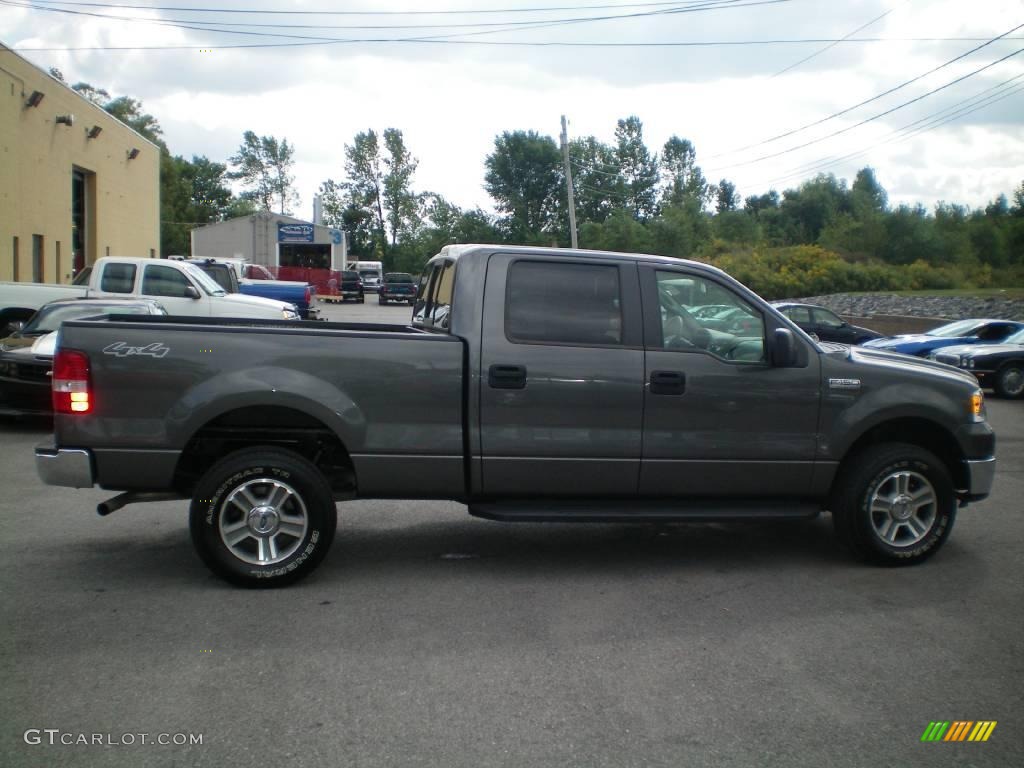 2008 F150 XLT SuperCrew 4x4 - Dark Shadow Grey Metallic / Medium/Dark Flint photo #11