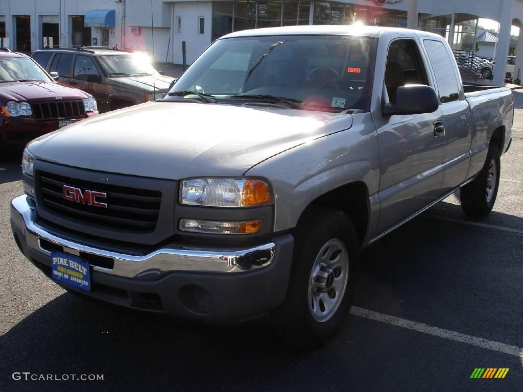 2006 Sierra 1500 Extended Cab 4x4 - Silver Birch Metallic / Pewter photo #1