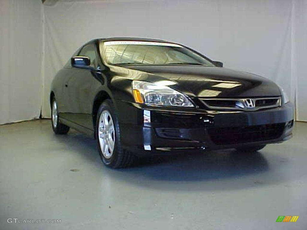 2006 Accord EX-L Coupe - Nighthawk Black Pearl / Black photo #4