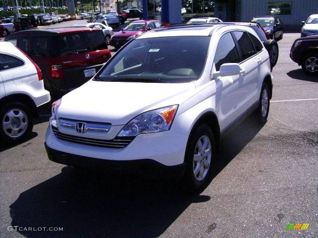 2009 CR-V EX-L - Taffeta White / Gray photo #1