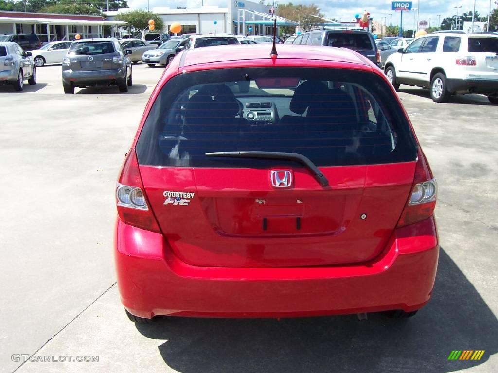 2008 Fit Hatchback - Milano Red / Black/Grey photo #4