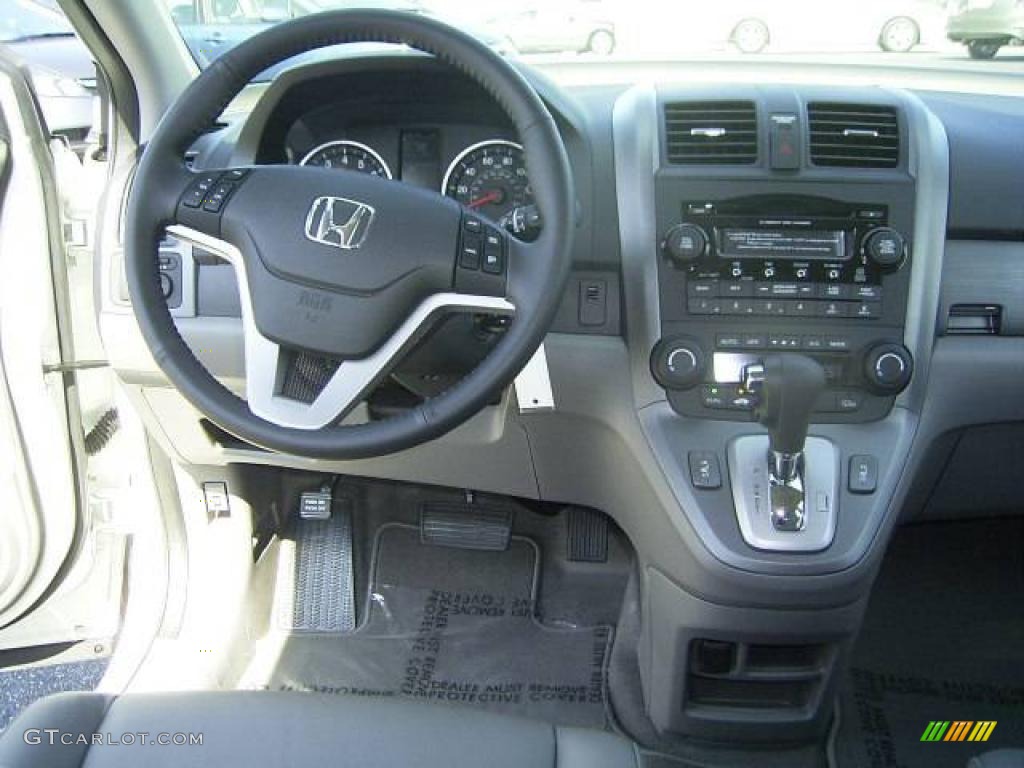 2009 CR-V EX-L - Taffeta White / Gray photo #24