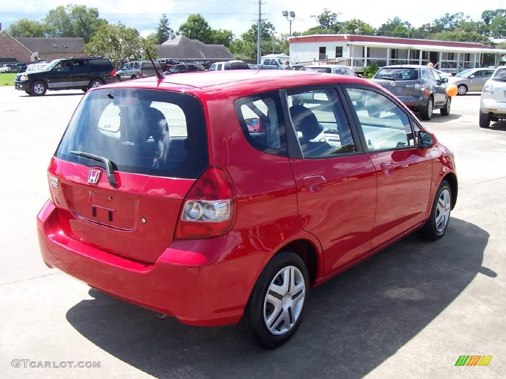 2008 Fit Hatchback - Milano Red / Black/Grey photo #5
