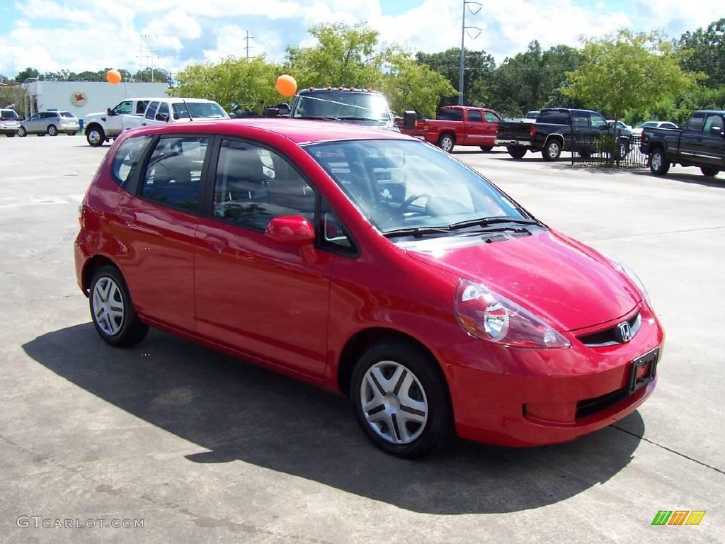 2008 Fit Hatchback - Milano Red / Black/Grey photo #6