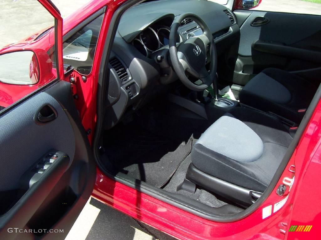 2008 Fit Hatchback - Milano Red / Black/Grey photo #8