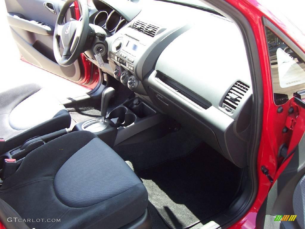 2008 Fit Hatchback - Milano Red / Black/Grey photo #9
