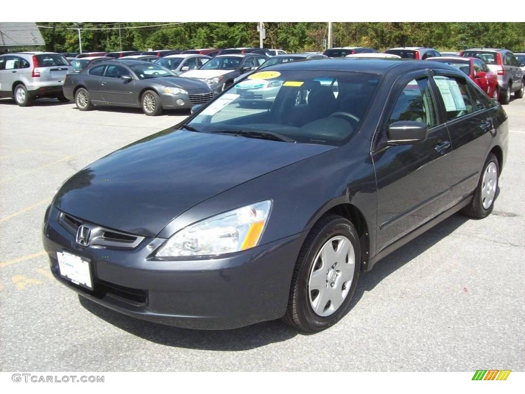 2005 Accord LX V6 Sedan - Graphite Pearl / Gray photo #21