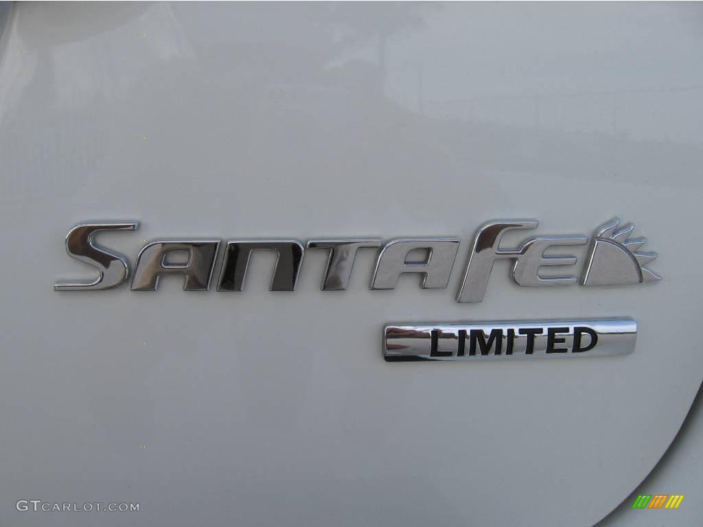 2007 Santa Fe Limited - Arctic White / Beige photo #32