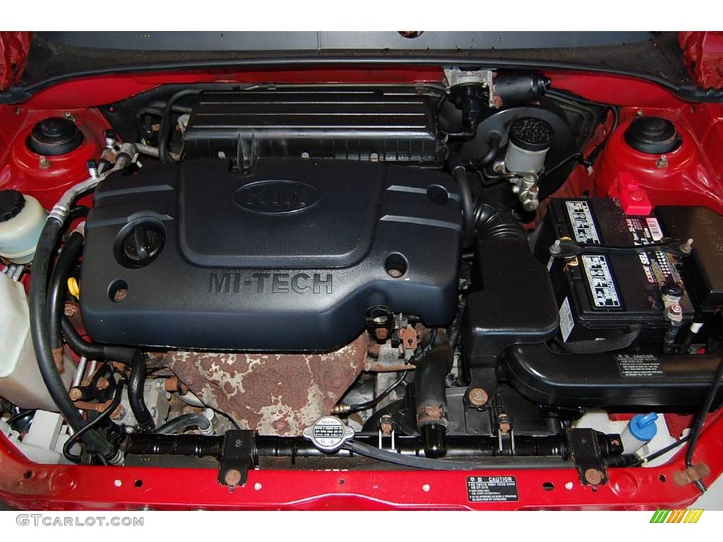 2002 Rio Cinco Hatchback - Classic Red / Gray photo #19