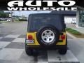 2004 Solar Yellow Jeep Wrangler Rubicon 4x4  photo #3