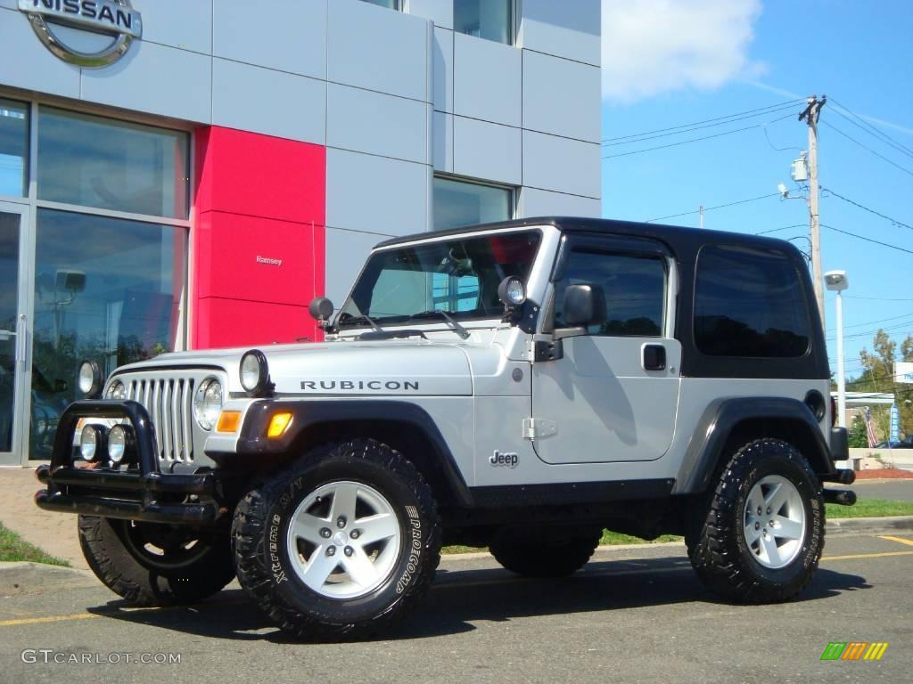2004 Wrangler Rubicon 4x4 - Bright Silver Metallic / Dark Slate Gray photo #4