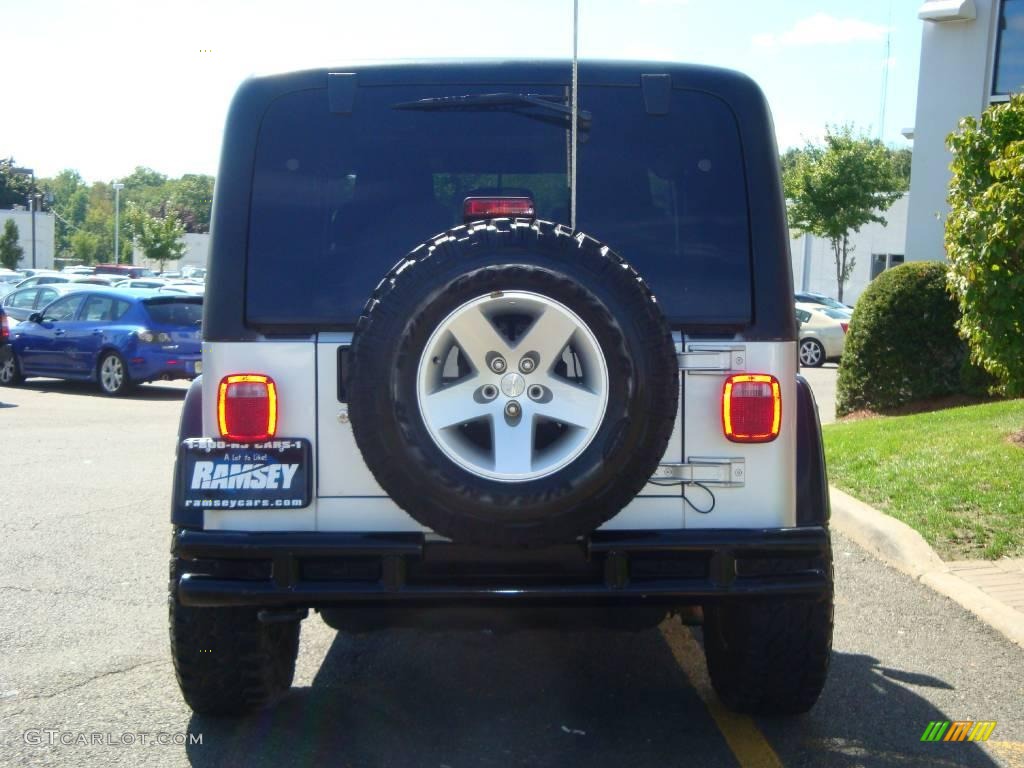 2004 Wrangler Rubicon 4x4 - Bright Silver Metallic / Dark Slate Gray photo #9