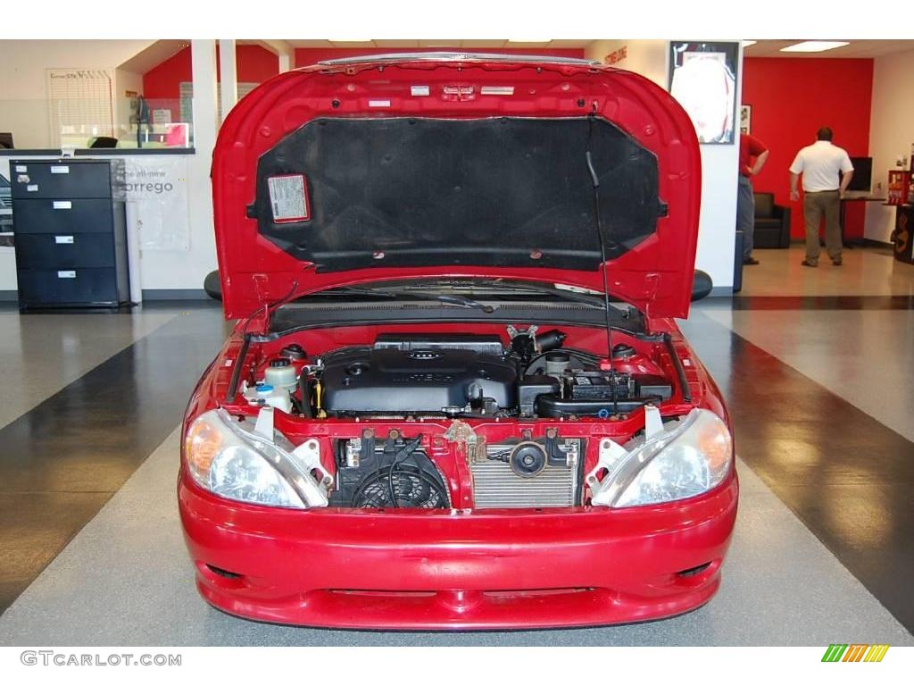 2002 Rio Cinco Hatchback - Classic Red / Gray photo #42
