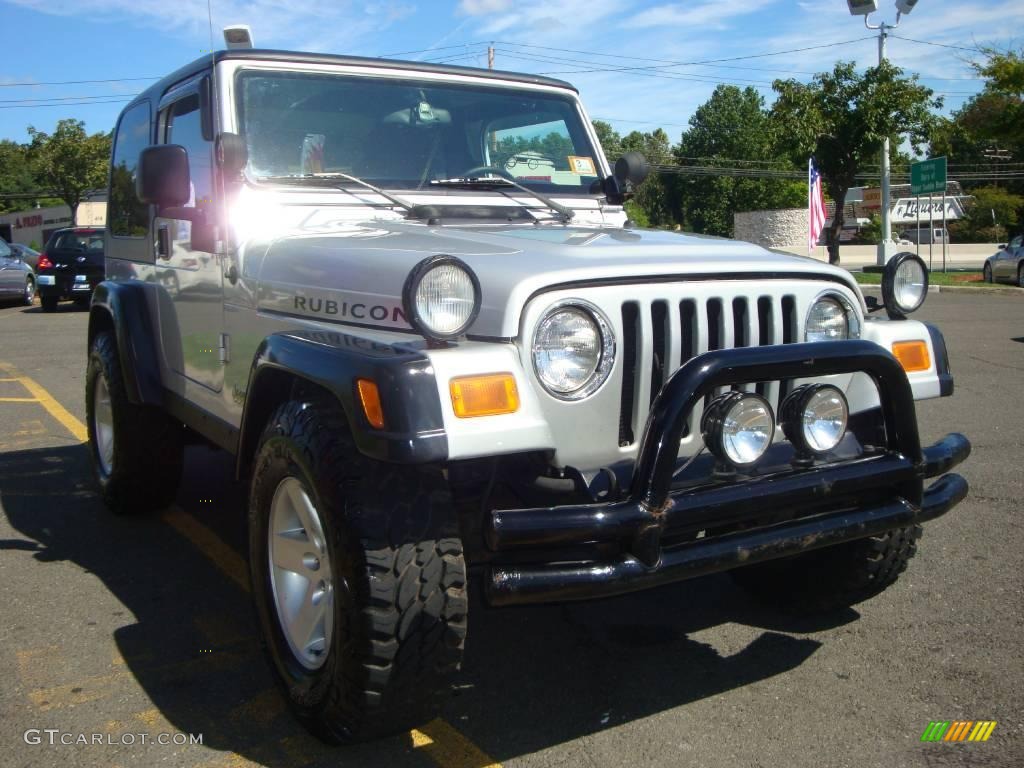 2004 Wrangler Rubicon 4x4 - Bright Silver Metallic / Dark Slate Gray photo #15