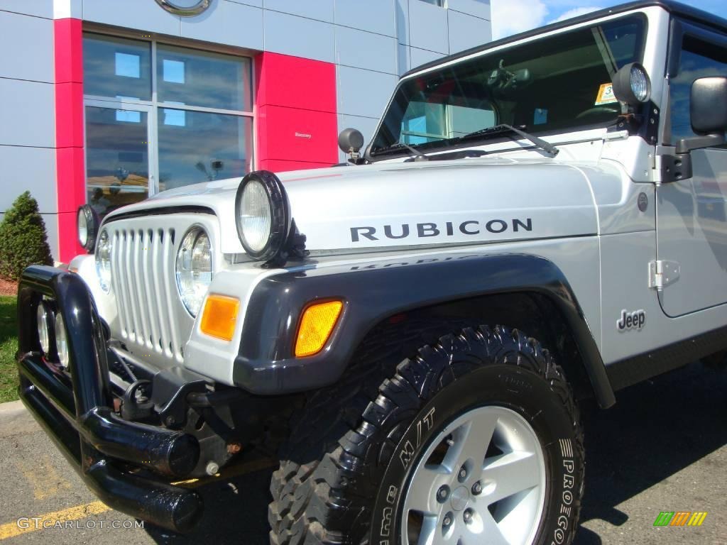 2004 Wrangler Rubicon 4x4 - Bright Silver Metallic / Dark Slate Gray photo #17