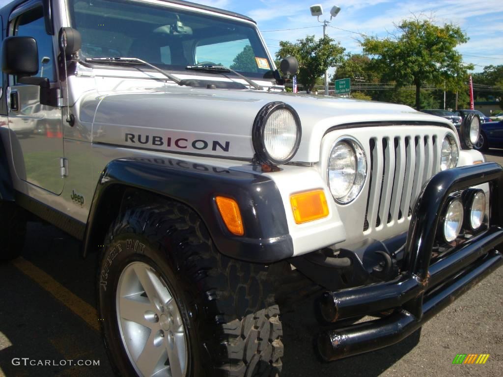 2004 Wrangler Rubicon 4x4 - Bright Silver Metallic / Dark Slate Gray photo #23