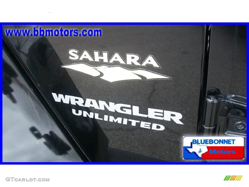 2007 Wrangler Unlimited Sahara - Black / Dark Slate Gray/Medium Slate Gray photo #12