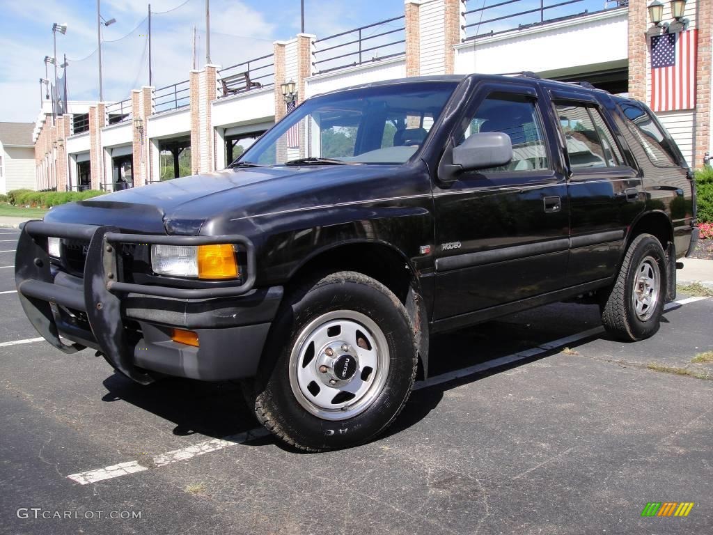 1996 Trooper LS 4x4 - Ebony Black / Gray photo #1