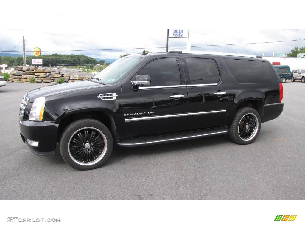 2007 Escalade ESV AWD - Black Raven / Ebony/Ebony photo #1