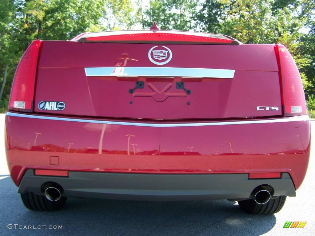 2009 CTS Sedan - Crystal Red / Light Titanium/Ebony photo #6