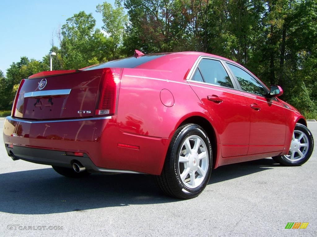 2009 CTS Sedan - Crystal Red / Light Titanium/Ebony photo #7