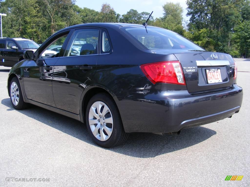 2008 Impreza 2.5i Sedan - Dark Gray Metallic / Carbon Black photo #3