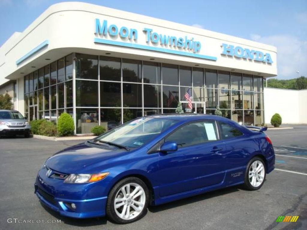 2006 Civic Si Coupe - Fiji Blue Pearl / Black photo #1