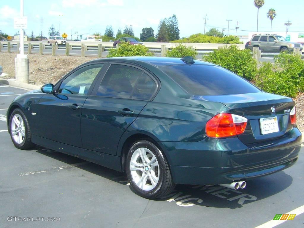 2008 3 Series 328i Sedan - Deep Green Metallic / Beige photo #5