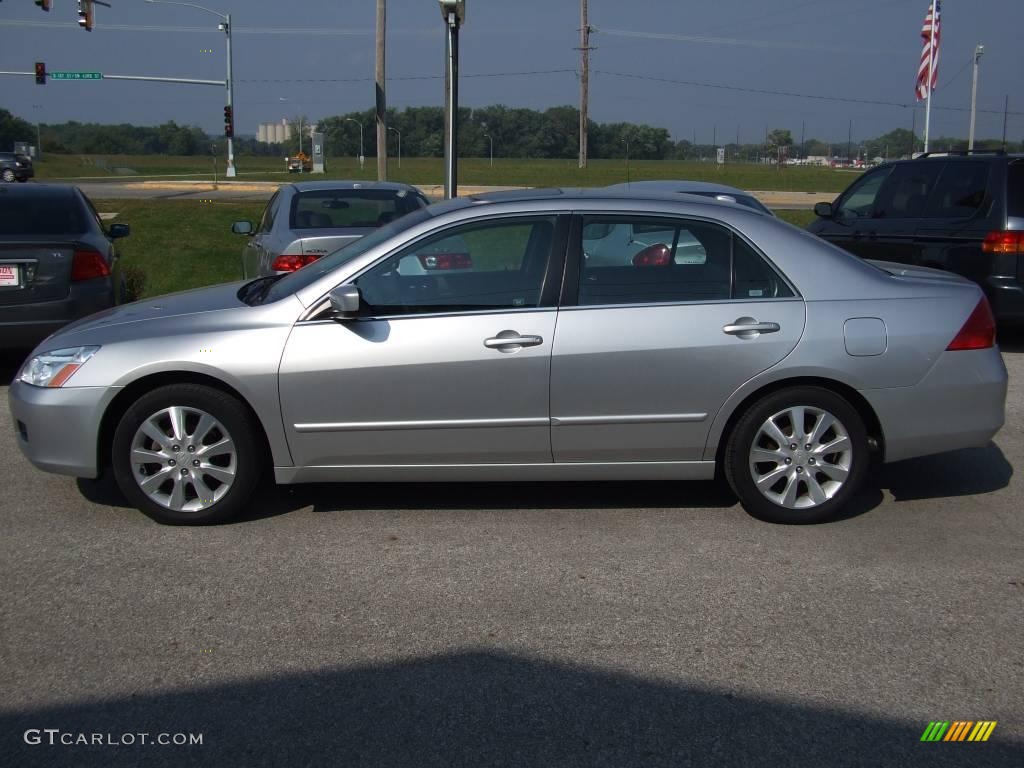 2006 Accord EX-L V6 Sedan - Alabaster Silver Metallic / Black photo #2