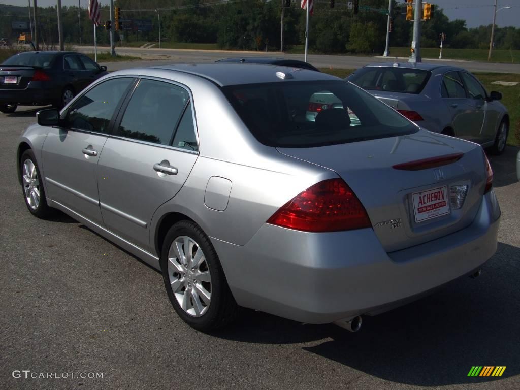 2006 Accord EX-L V6 Sedan - Alabaster Silver Metallic / Black photo #3