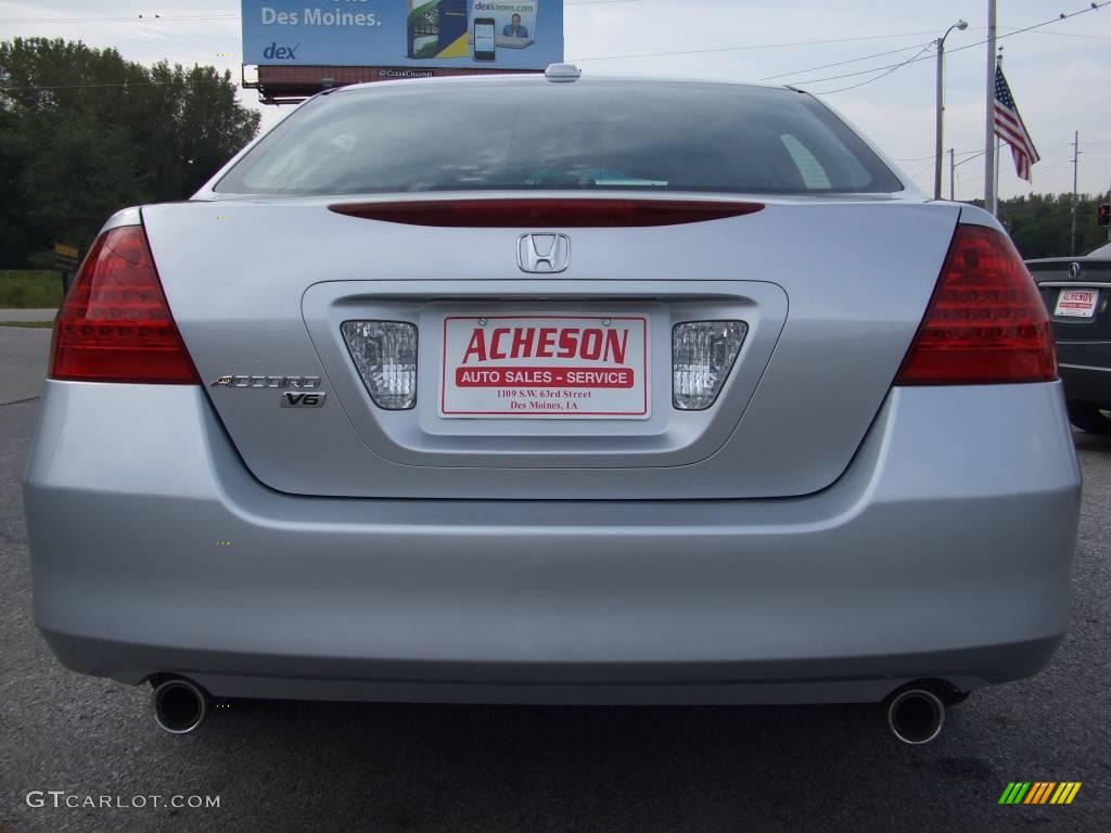 2006 Accord EX-L V6 Sedan - Alabaster Silver Metallic / Black photo #4