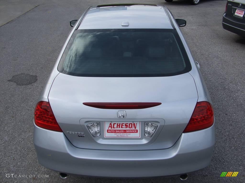 2006 Accord EX-L V6 Sedan - Alabaster Silver Metallic / Black photo #5