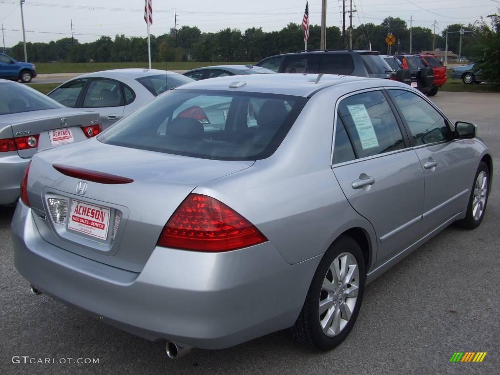 2006 Accord EX-L V6 Sedan - Alabaster Silver Metallic / Black photo #6