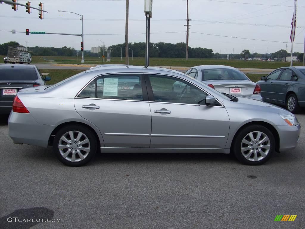 2006 Accord EX-L V6 Sedan - Alabaster Silver Metallic / Black photo #7