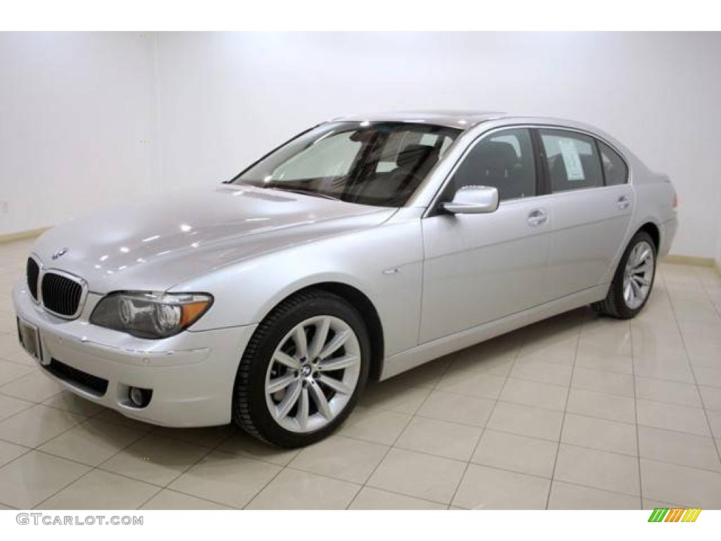 2008 7 Series 750Li Sedan - Titanium Silver Metallic / Black photo #3