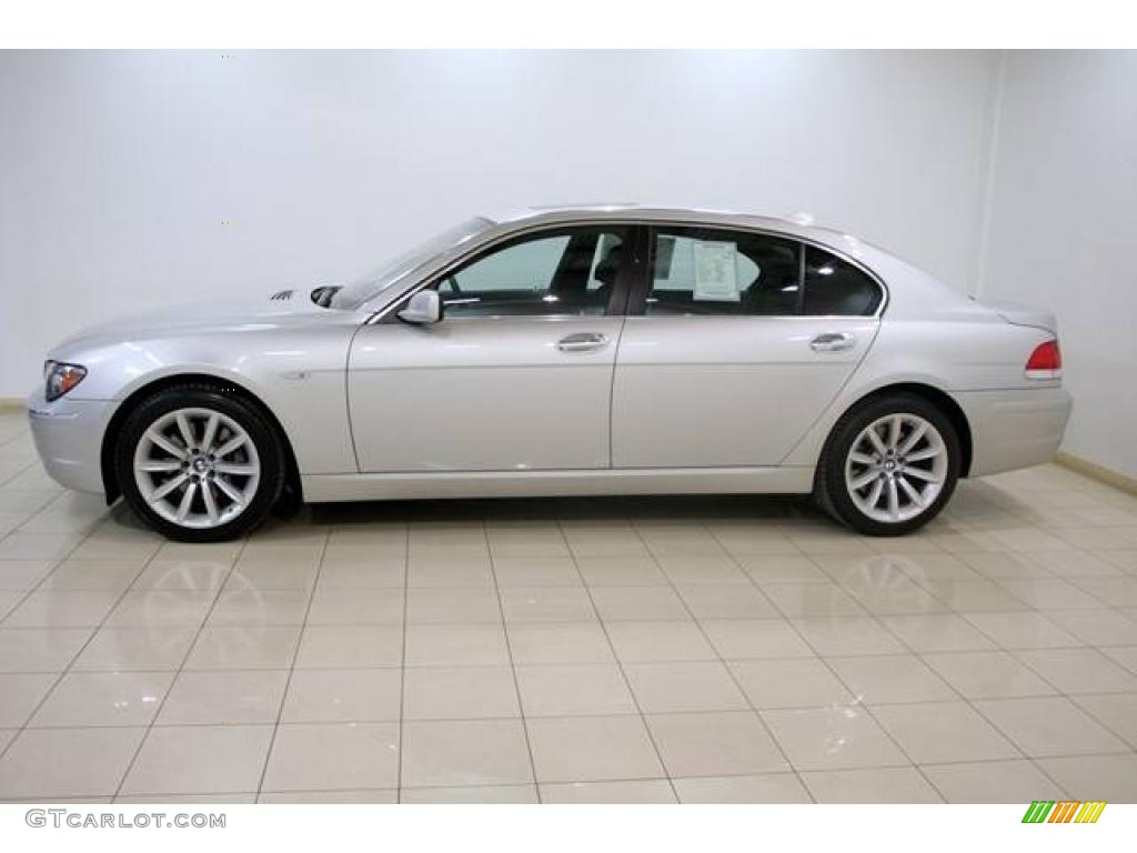 2008 7 Series 750Li Sedan - Titanium Silver Metallic / Black photo #4