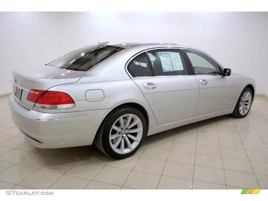 2008 7 Series 750Li Sedan - Titanium Silver Metallic / Black photo #7