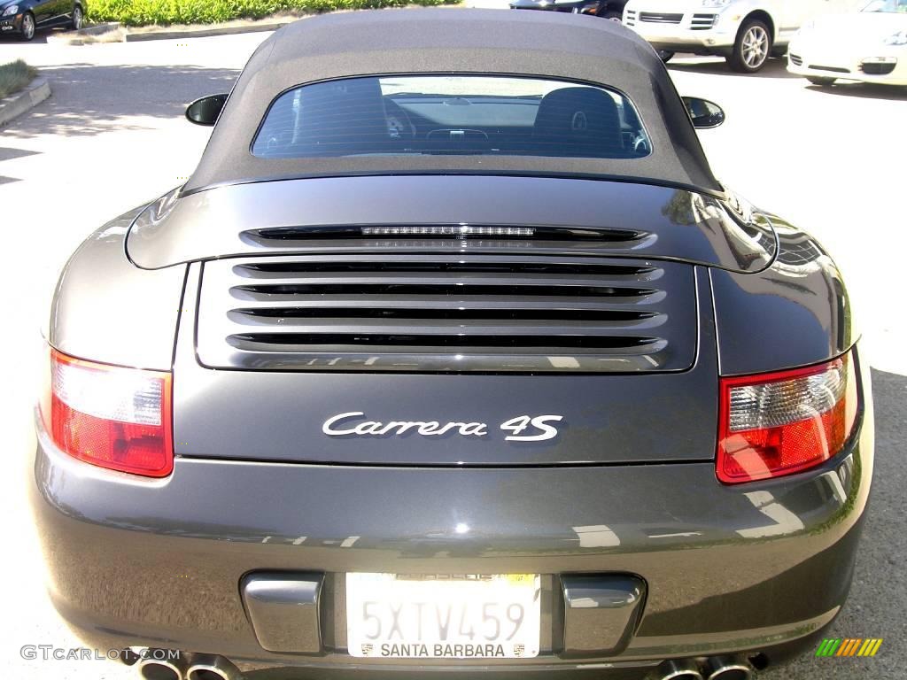 2007 911 Carrera 4S Cabriolet - Slate Grey Metallic / Black photo #4