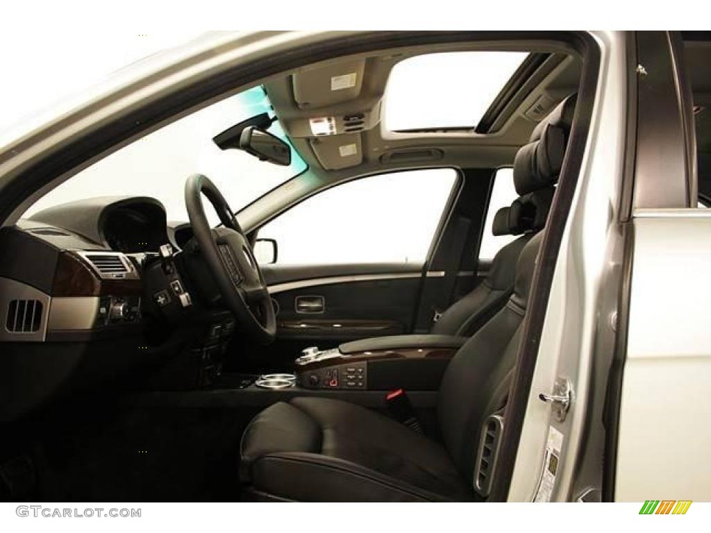 2008 7 Series 750Li Sedan - Titanium Silver Metallic / Black photo #11