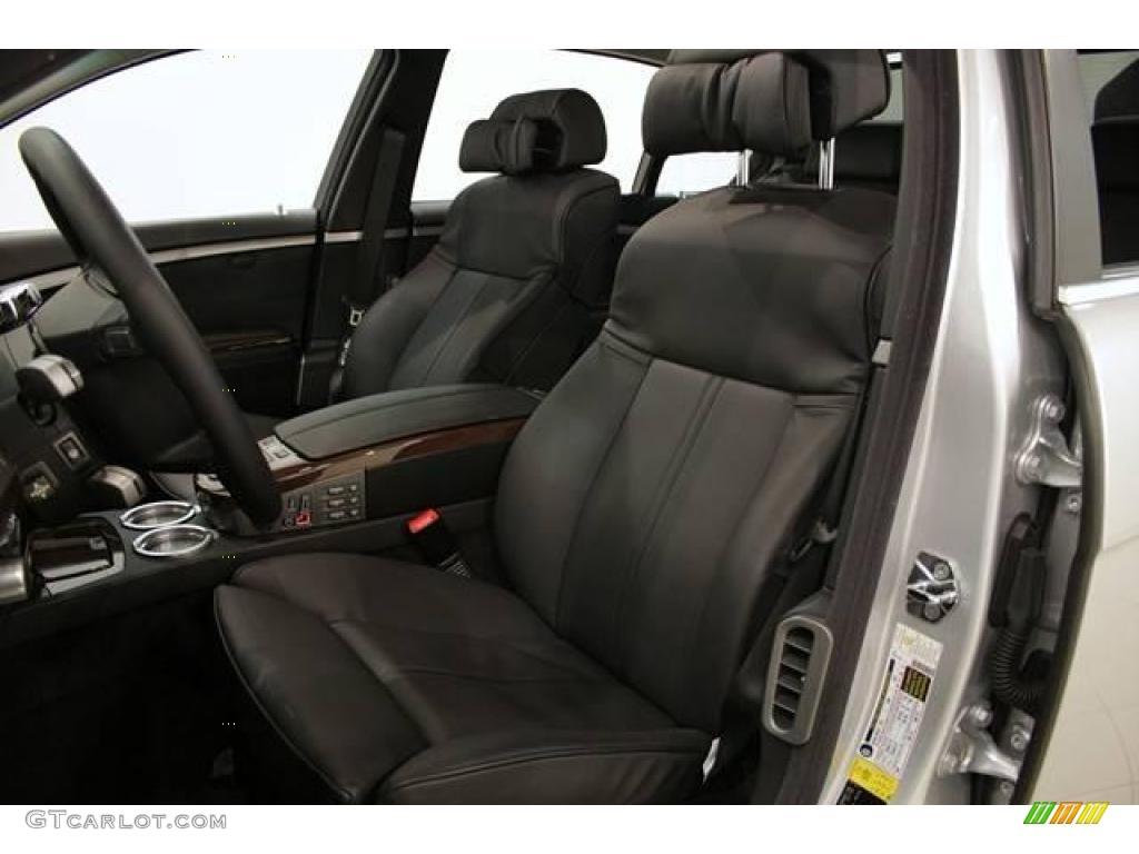 2008 7 Series 750Li Sedan - Titanium Silver Metallic / Black photo #12